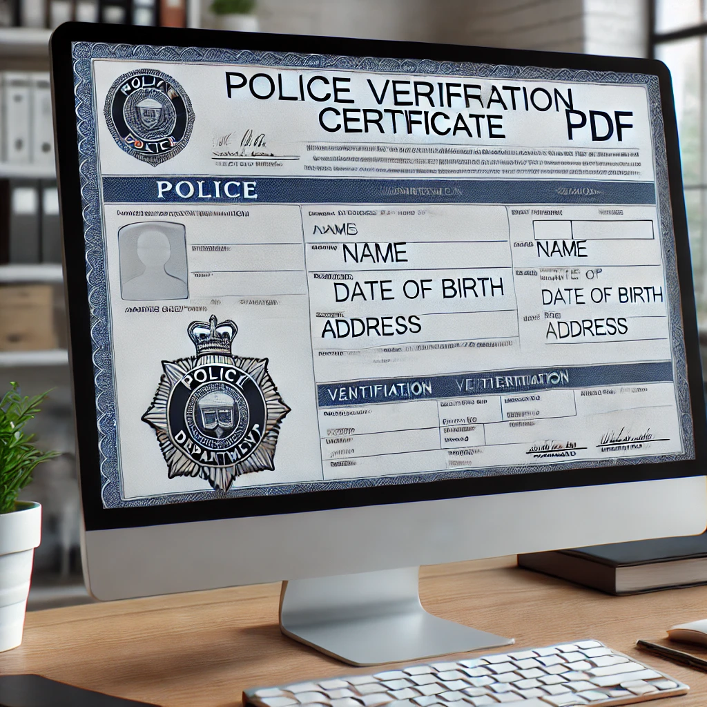 Police Verification Certificate PDF